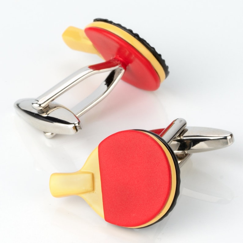 Ping Pong Table Tennis Cufflinks