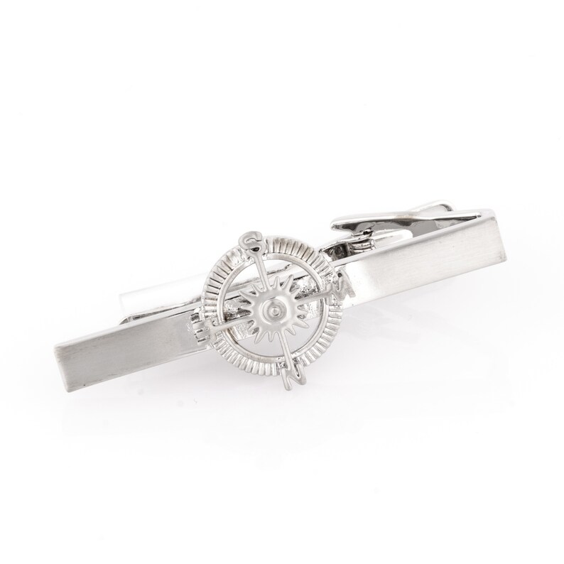 we are Forever family Black Compass Tie Clip Voyage Steampunk Tie Clip Traveler Gift Vintage Compass Tie Clip NOT REALCompass