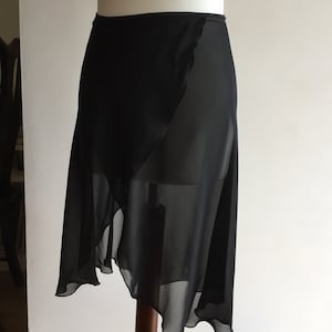 Black Ballet Wrap Skirt Various Lengths