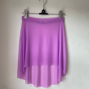 The Curve Mesh Ballet Skirt - Short
