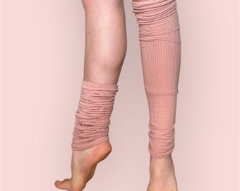 Puff Pink Over the Knee Leg Warmers
