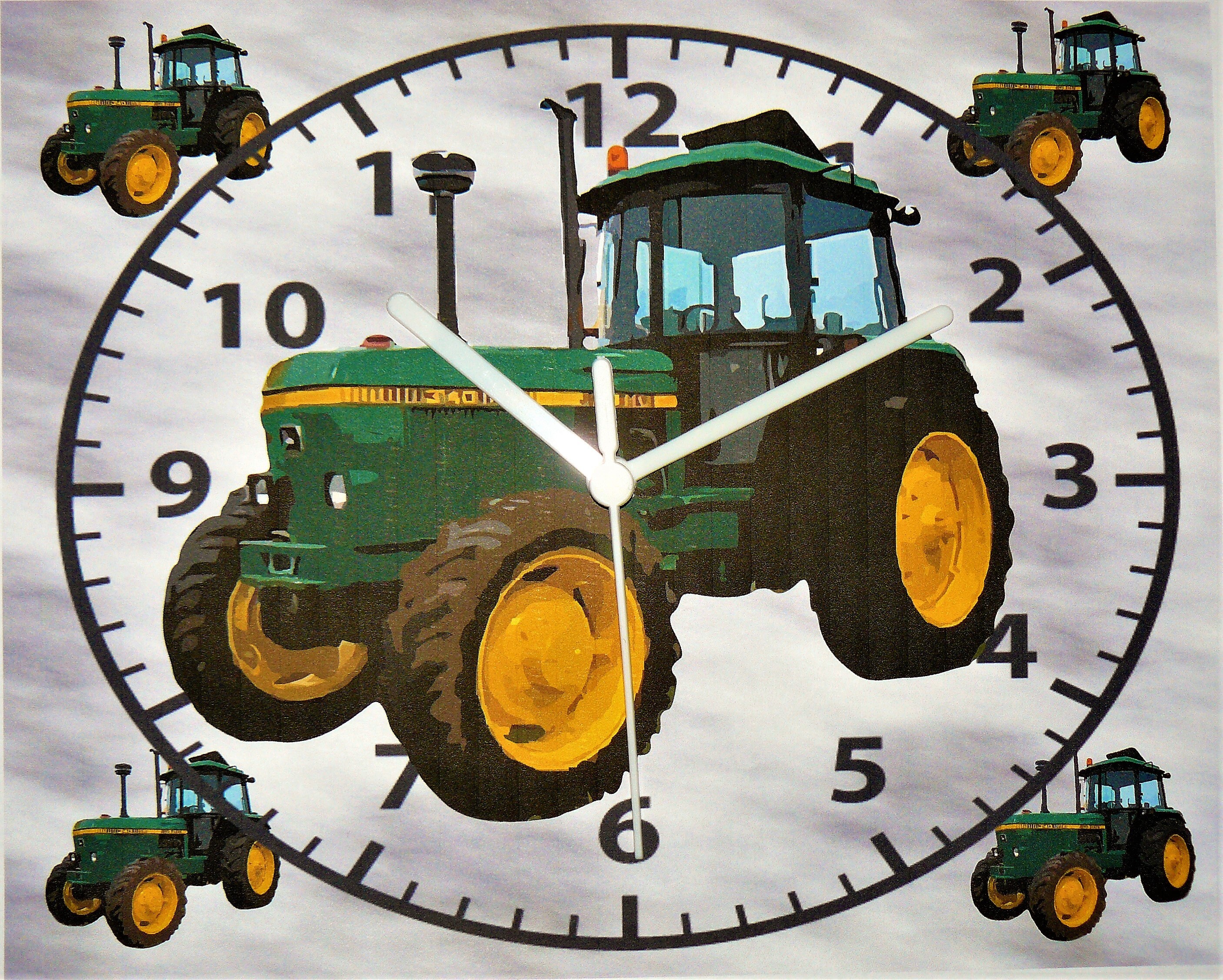Green Tractor Wall Hanging Clock Classic Green 3140 Tractor Etsy