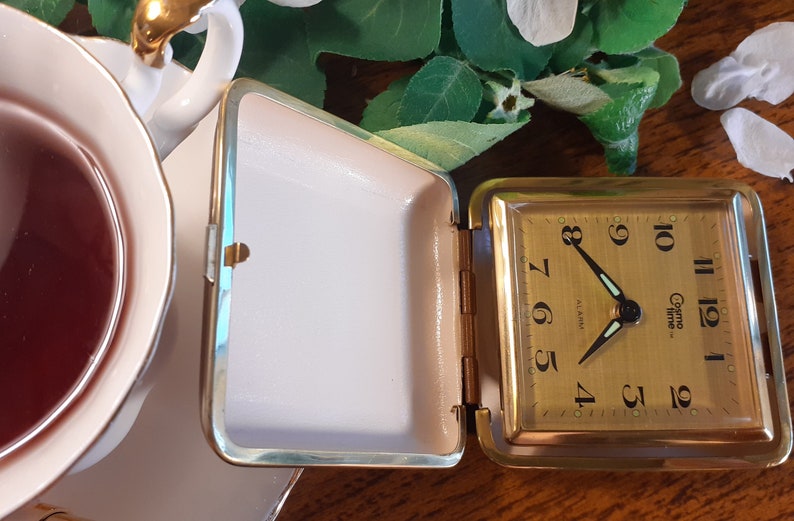 Cosmo Time Folding Travel Alarm Clock, Made in Japan, Vintage 1960s Etsy