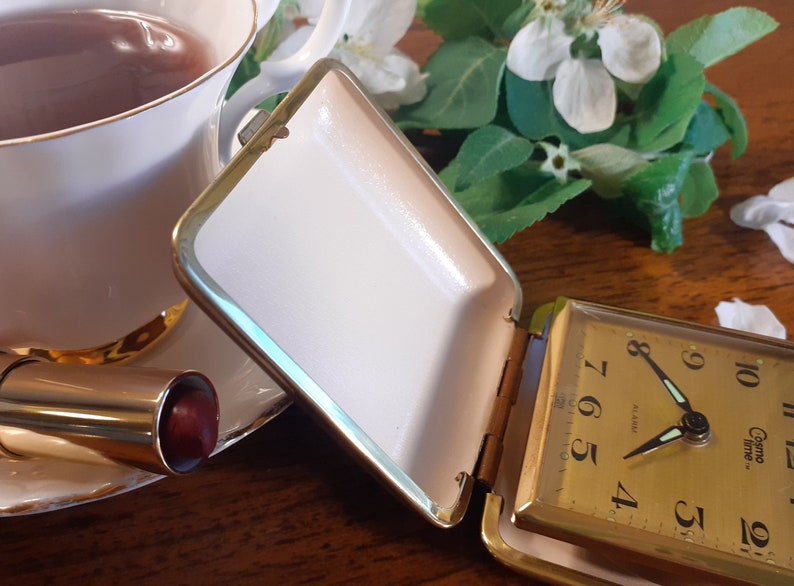 Cosmo Time Folding Travel Alarm Clock, Made in Japan, Vintage 1960s Etsy