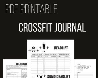 Crossfit Journal Etsy