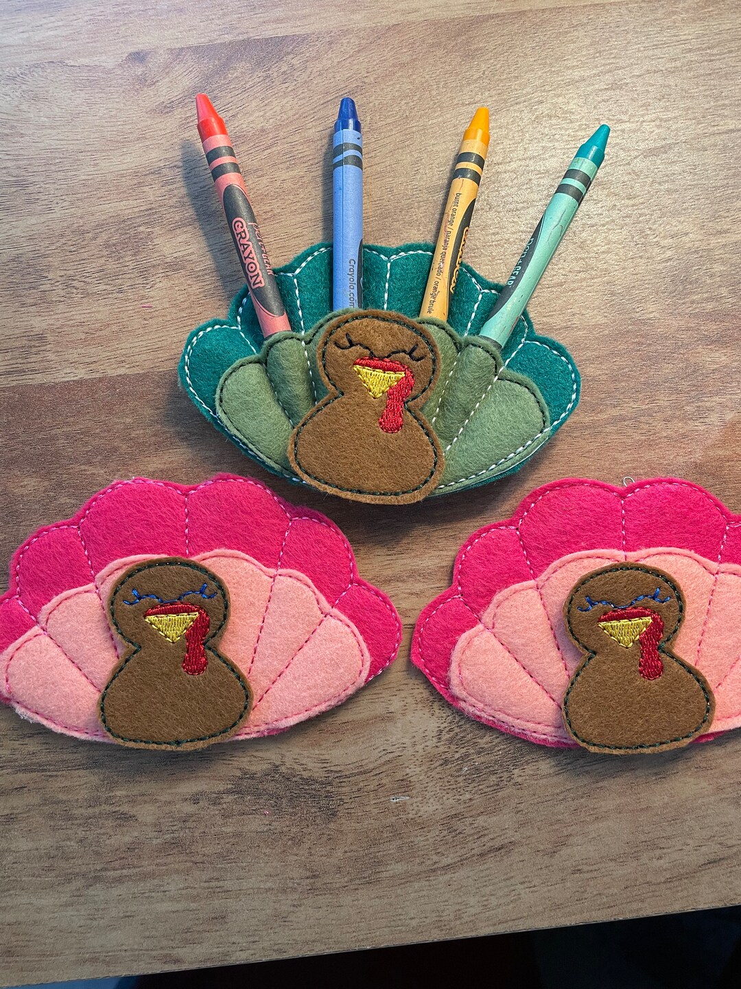 Turkey Crayon Holders Etsy