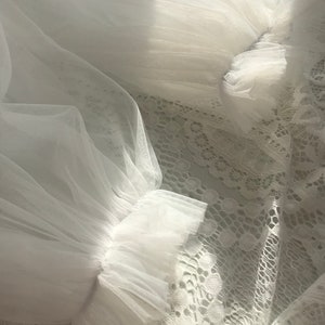 Sheer Elegance Detachable Tulle Puff Style Sleeves for Wedding Dress