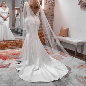Detachable Cape Wings Vintage/Boho/Beach Wedding with Shoulder Fastening Various Colours