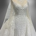 Mermaid Lace Two-Piece Wedding Dress with Beaded Top and Train