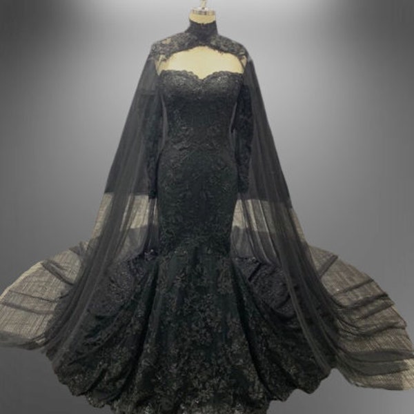 Gothic Wedding Dress Etsy UK