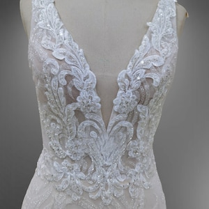 Gorgeous Sparkle Lace Mermaid Wedding Gown