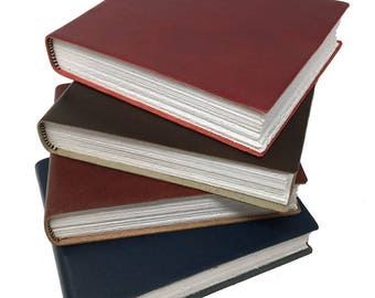 Leather-bound Watercolour Book (150mm x 190mm) - Containing Fabriano Disegno '5' 300gsm Paper