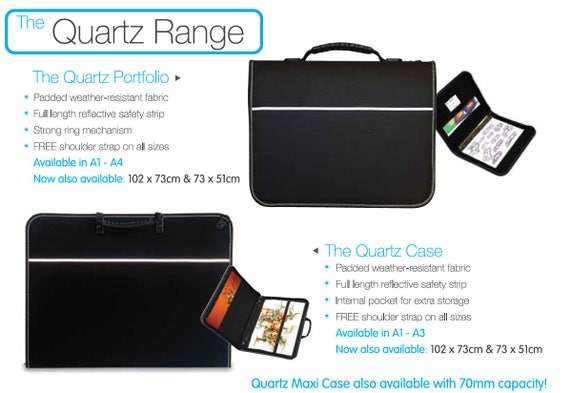 A4 Mapac Quartz Portfolio with Rings