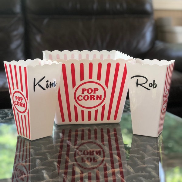 Personalized Popcorn Bucket Etsy