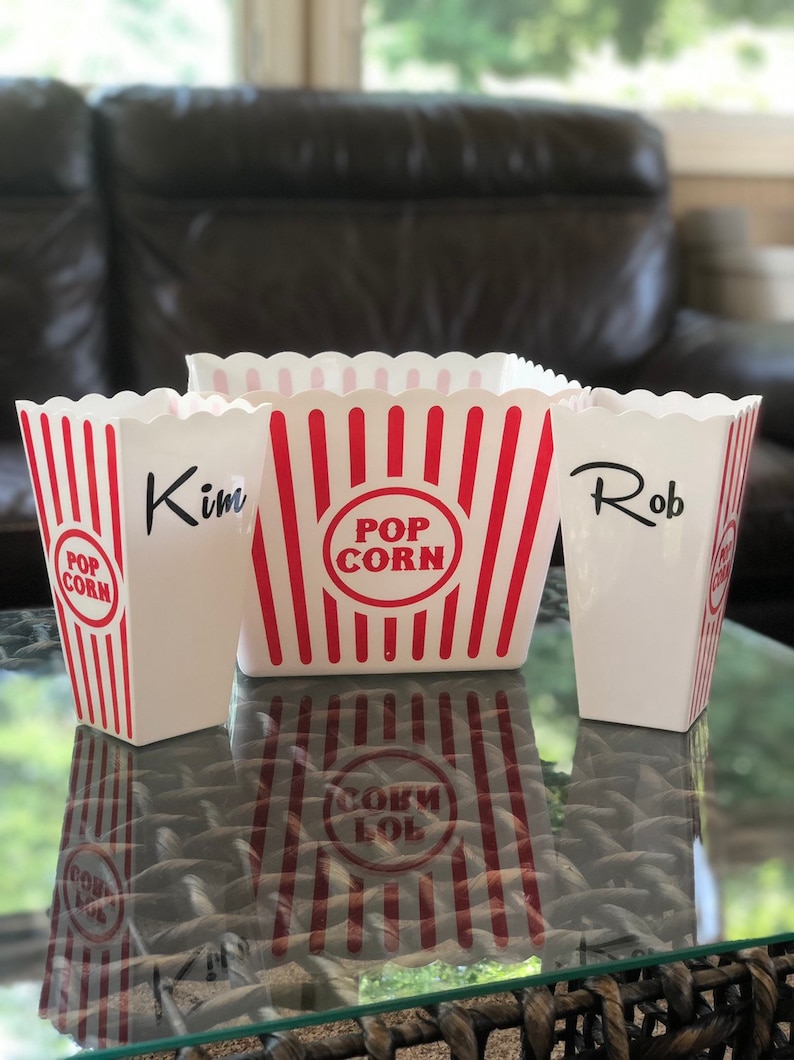 Personalized Popcorn Buckets Etsy