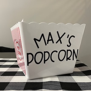 Personalized Popcorn Bucket