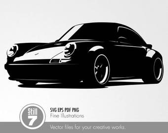 Porsche Silhouette Etsy