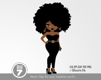 Download Black Woman Full Body Svg Etsy