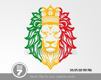 Lion King svg - svg cutting file + eps dxf pdf png