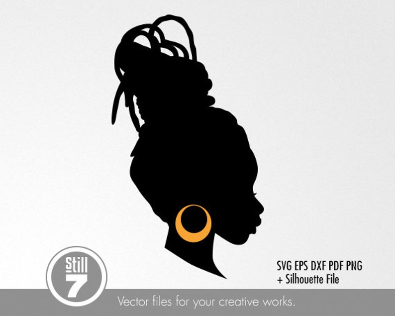 Download Black Woman svg Dreadlocks woman svg cutting file eps | Etsy
