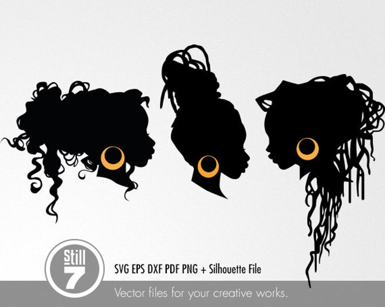 Download Black Women svg Natural Hair svg Dreadlocks Girl svg | Etsy