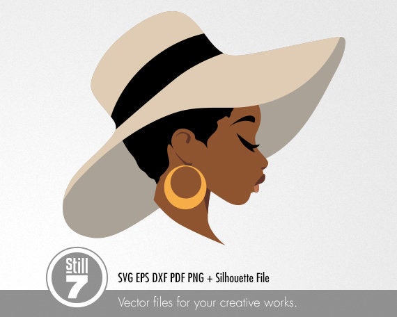 Download African American Svg Black Woman With Hat Svg Svg Cutting Etsy