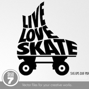 Roller Derby - svg cutting file + eps dxf pdf png