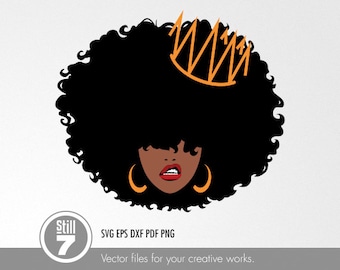 Black Queen svg - Queendom svg - svg cutting file + eps dxf pdf png + silhouette file