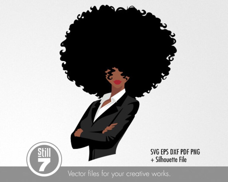 Download Afro Boss Lady Working girl Black woman svg cutting file ...