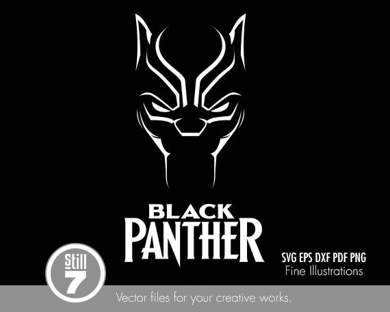  Black  Panther  Head Emblem svg eps dxf pdf png Etsy