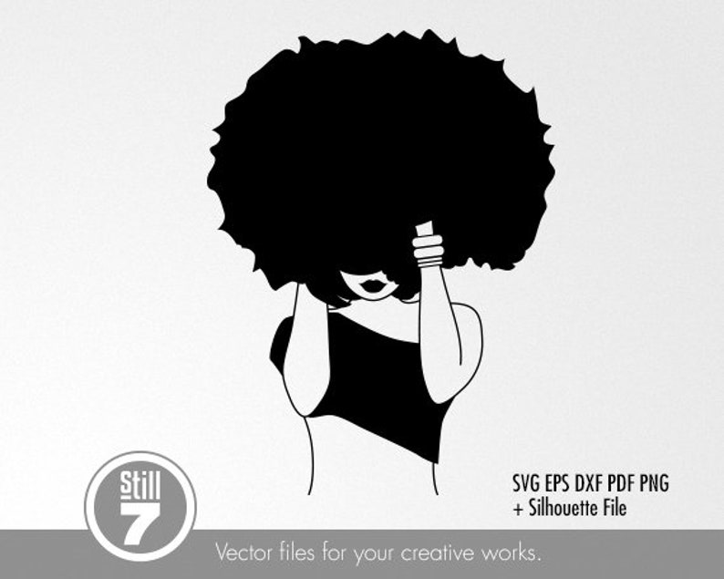 Download Afro Hair Touch svg cutting file eps dxf pdf png | Etsy