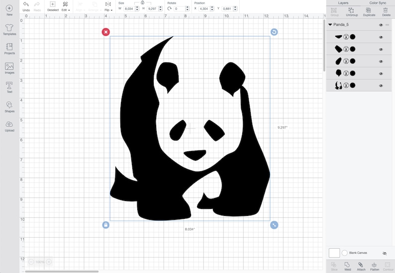 Download Pandas Bundle 6 Pandas svg eps dxf pdf png | Etsy