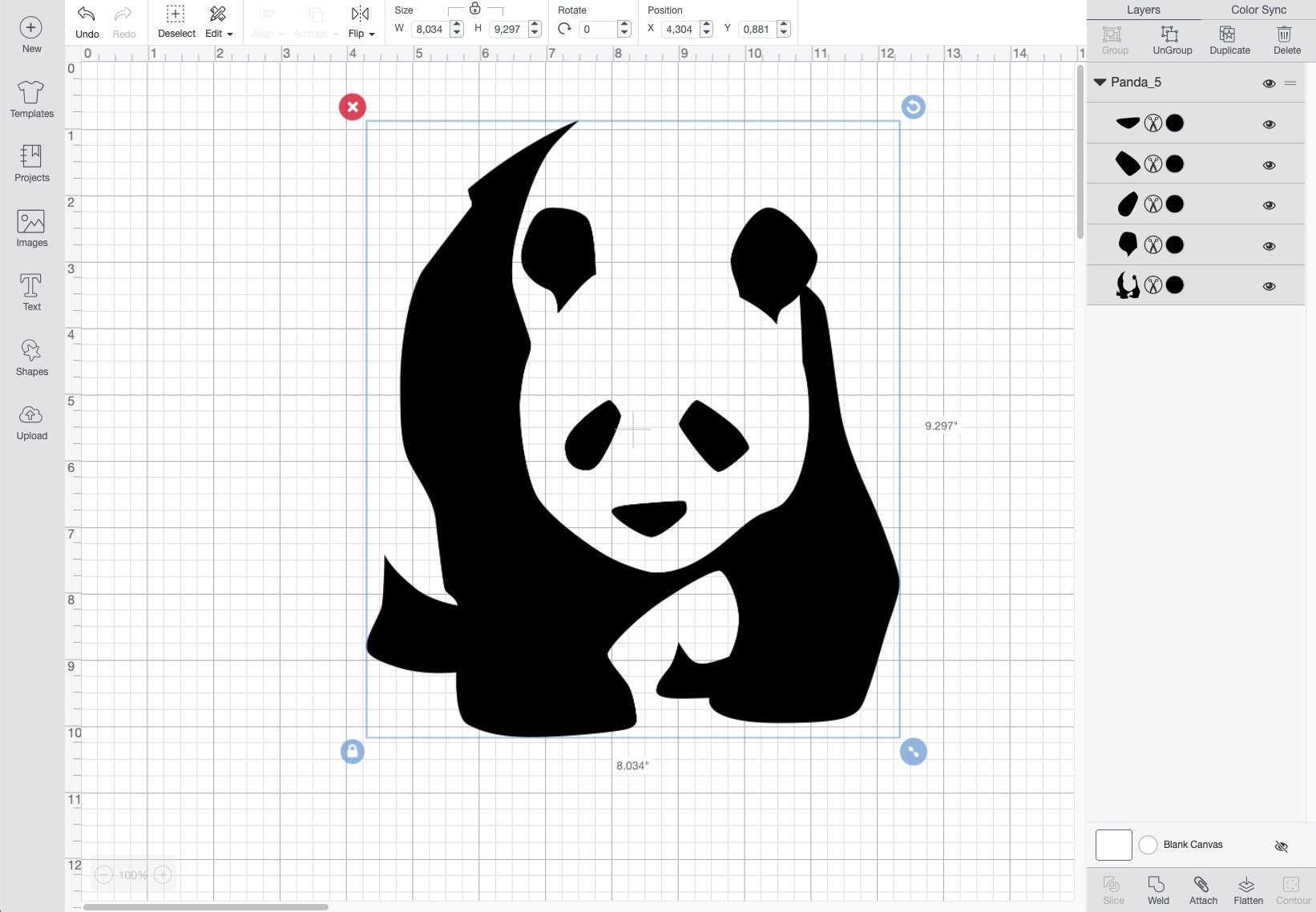 Download Pandas Bundle 6 Pandas svg eps dxf pdf png | Etsy
