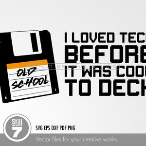 Vintage computer floppy disk SVG, Cut File - svg eps dxf pdf png