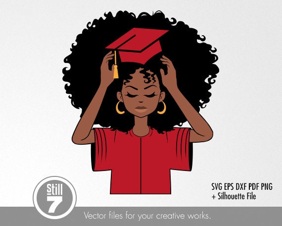 Download African American Girl Svg Graduation Svg Black Woman Svg Etsy