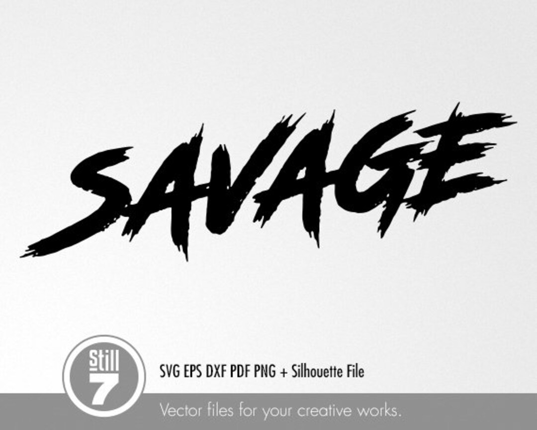Savage svg Savage emblem svg svg archivo de corte eps dxf pdf png
