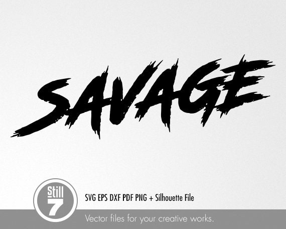 Savage svg Savage emblem svg svg archivo de corte eps - Etsy España