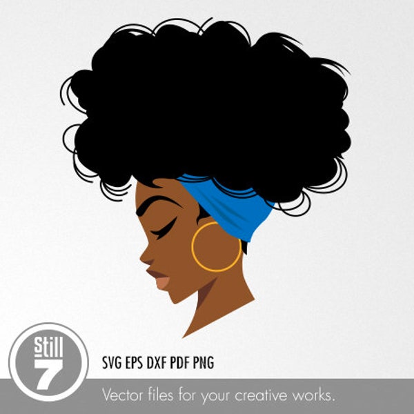 Black Woman svg - Afro Woman svg - eps dxf pdf png