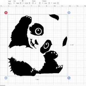 Pandas Bundle - 6 Pandas - svg eps dxf pdf png - Etsy France