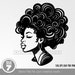 Black Woman Svg - Afro Woman Svg - Svg Cutting File + Eps Dxf Pdf Png ...