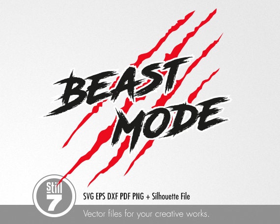 Beast Mode 1 svg svg cutting file eps dxf pdf png | Etsy
