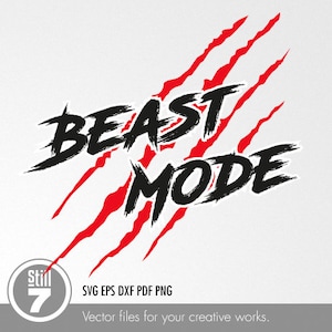 Beast Mode #1 svg - svg cutting file + eps dxf pdf png