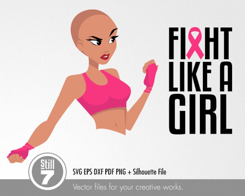 Fight like a girl 2 Breast Cancer Awareness Month svg Etsy