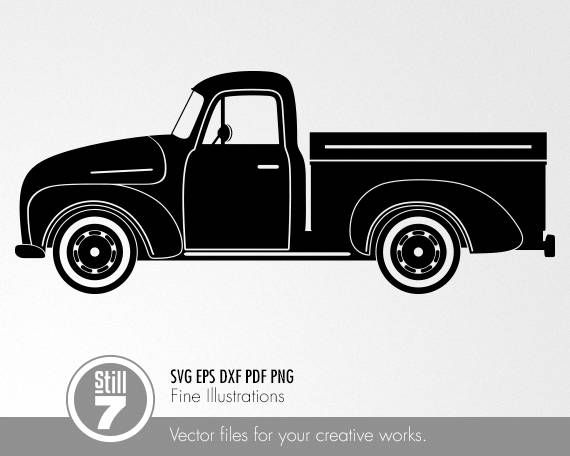 Download Vintage Truck 3 svg eps dxf pdf png | Etsy