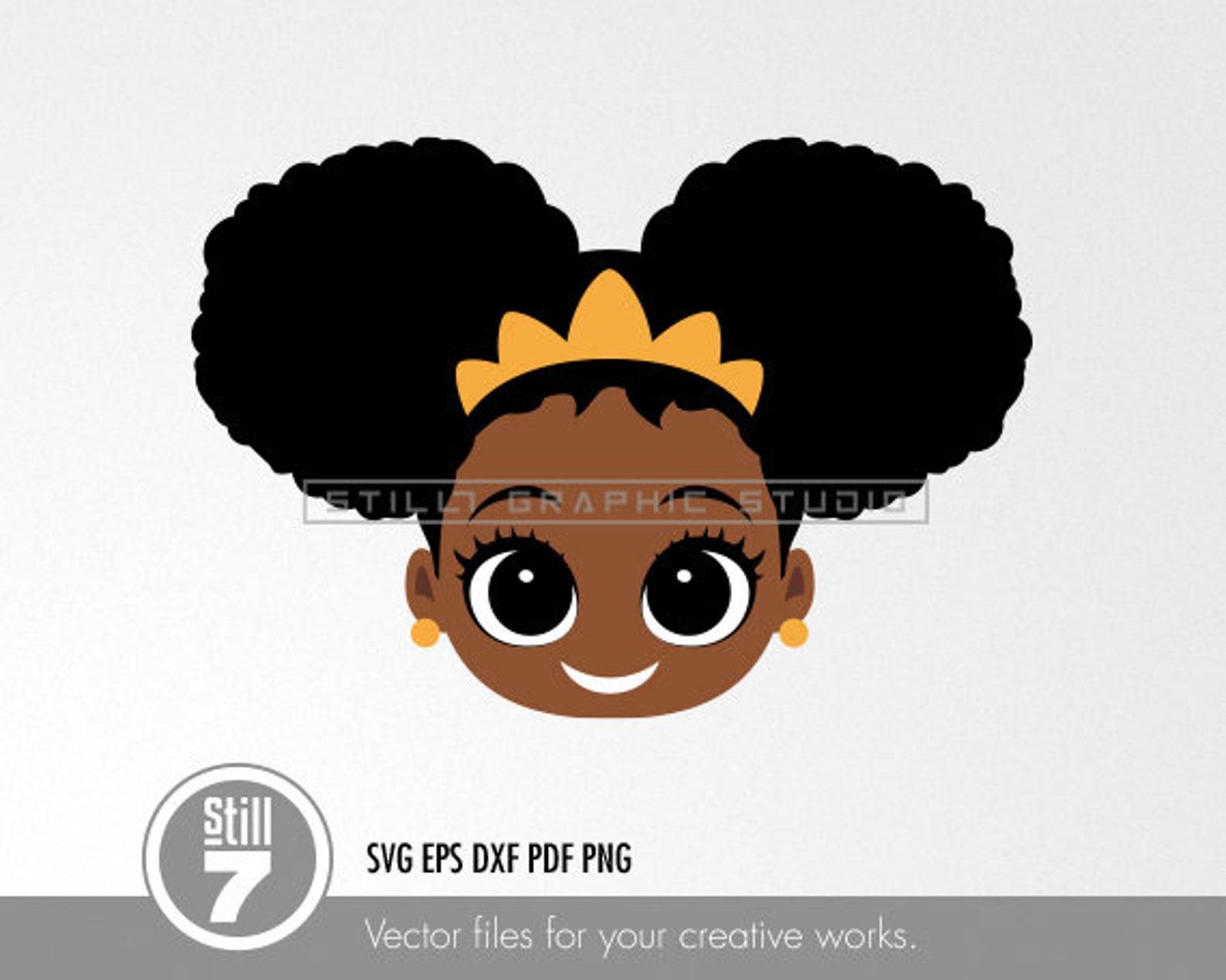 Puffs Princess svg - archivo de corte svg + eps dxf pdf png - Etsy España