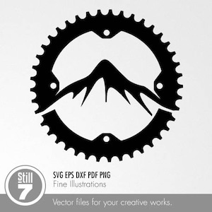 Mountain Biking logo #3 svg eps dxf pdf png