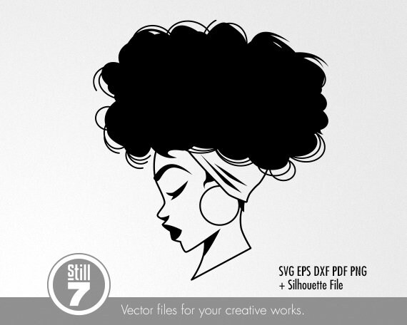Download Black Woman Svg Headwrap Svg Svg Cutting File Eps Dxf Etsy
