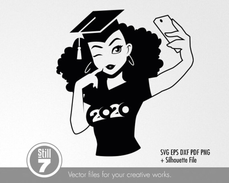 Download Black Woman svg Graduation 2020 svg Afro Woman svg svg | Etsy