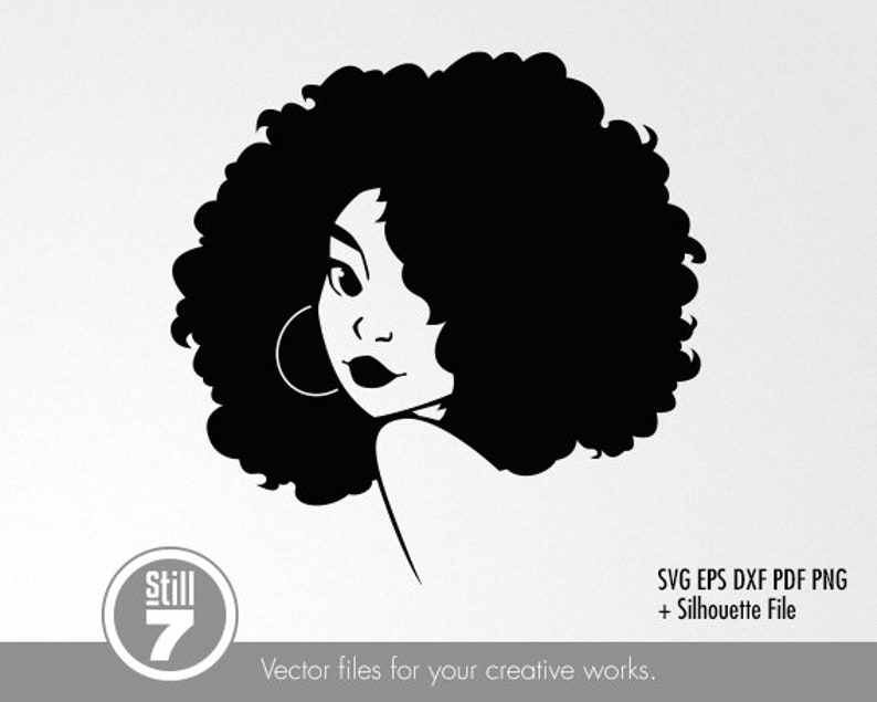 Download Black Woman svg Afro Woman svg svg cutting file eps dxf | Etsy