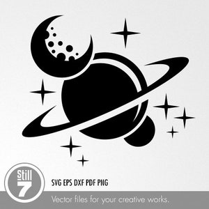 Planets svg - Space svg - Galaxy svg - svg cutting file - eps png pdf dxf svg